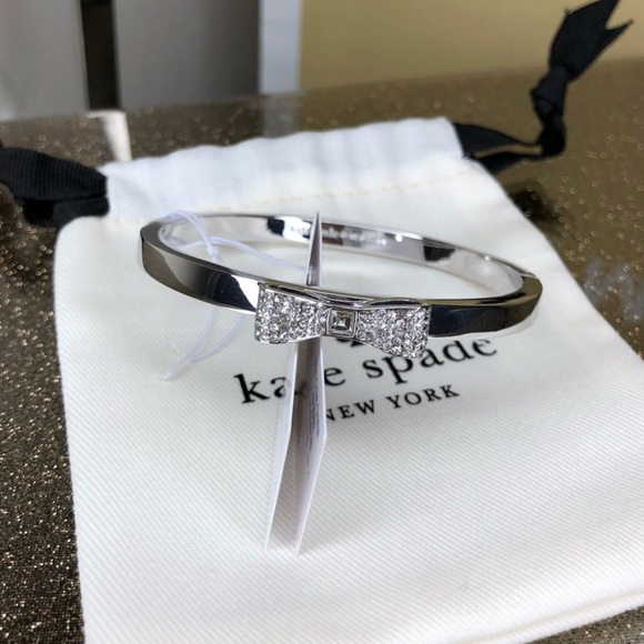 kate spade Jewelry - Kate spade ready set bow bracelet silver